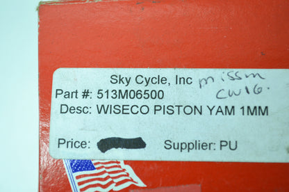 NEW Wiseco Yamaha Piston Set 1.0 mm OS 513M06500 NOS