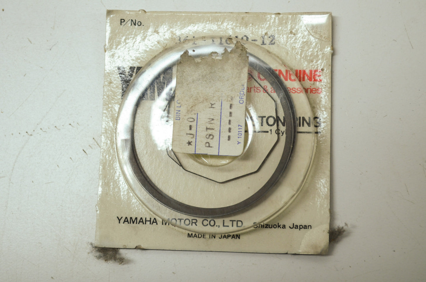 OEM Yamaha 361-11610-12-00 Piston Ring 1st Set NOS
