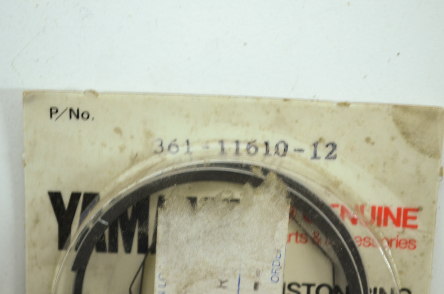 OEM Yamaha 361-11610-12-00 Piston Ring 1st Set NOS