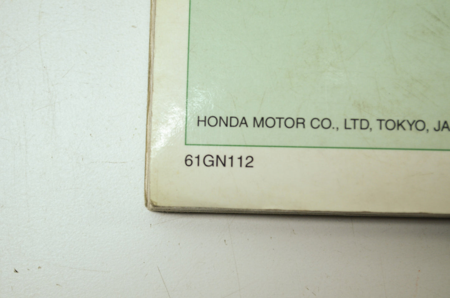 OEM Honda 61GN112 XR100R'97 Service Manual