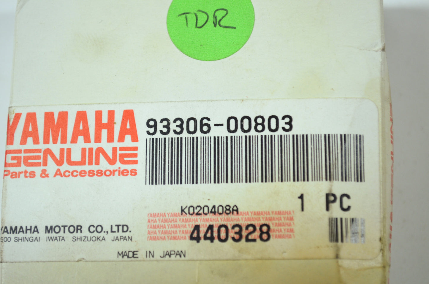 OEM Yamaha 93306-00803-00 Bearing NOS