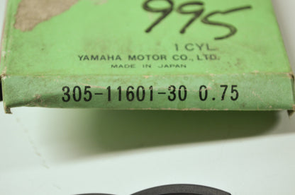 OEM Yamaha 305-11601-30-00 Piston Ring Set 3 NOS