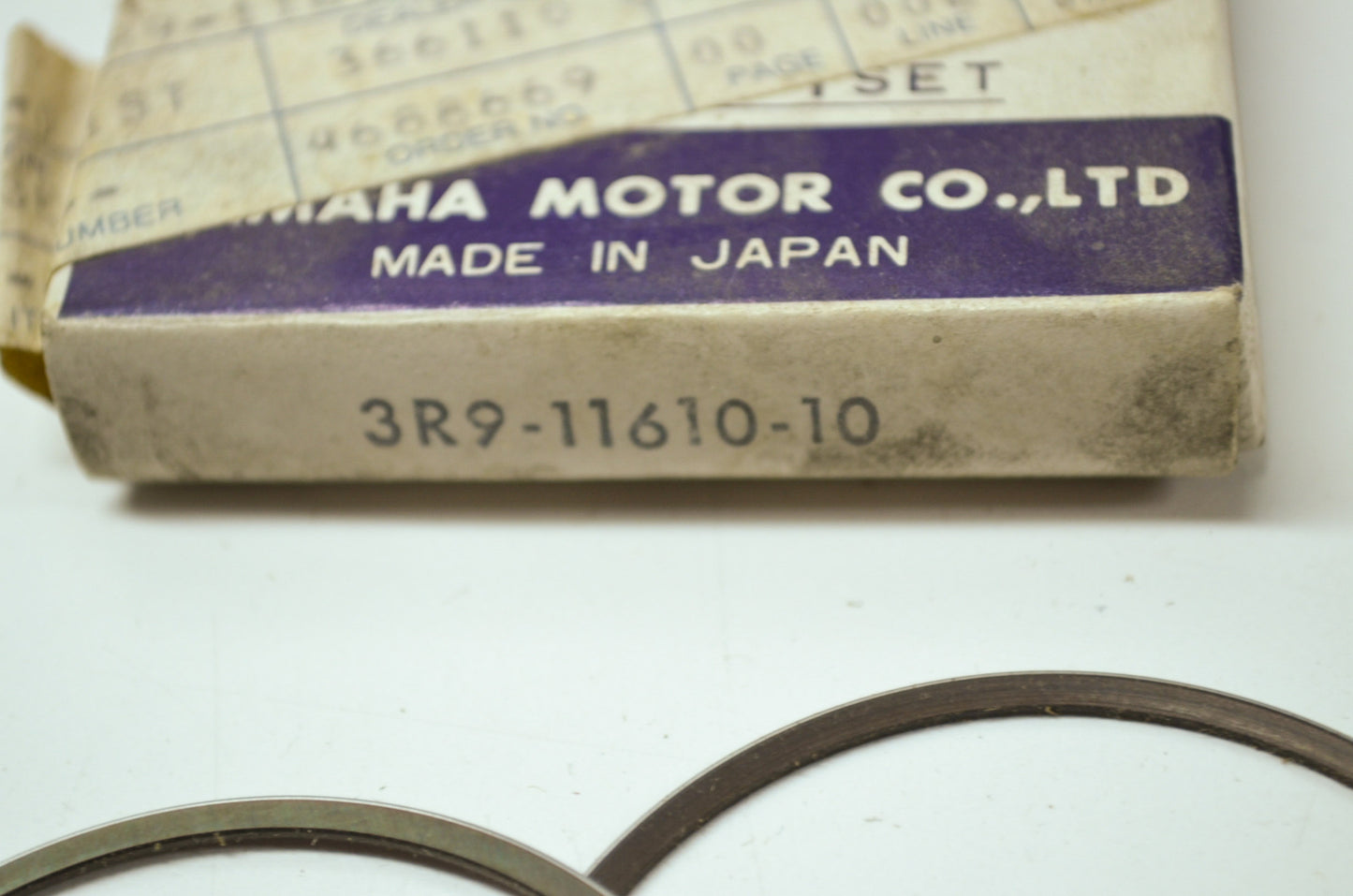 OEM Yamaha 3R9-11610-10-00 Piston Ring 1st Set NOS