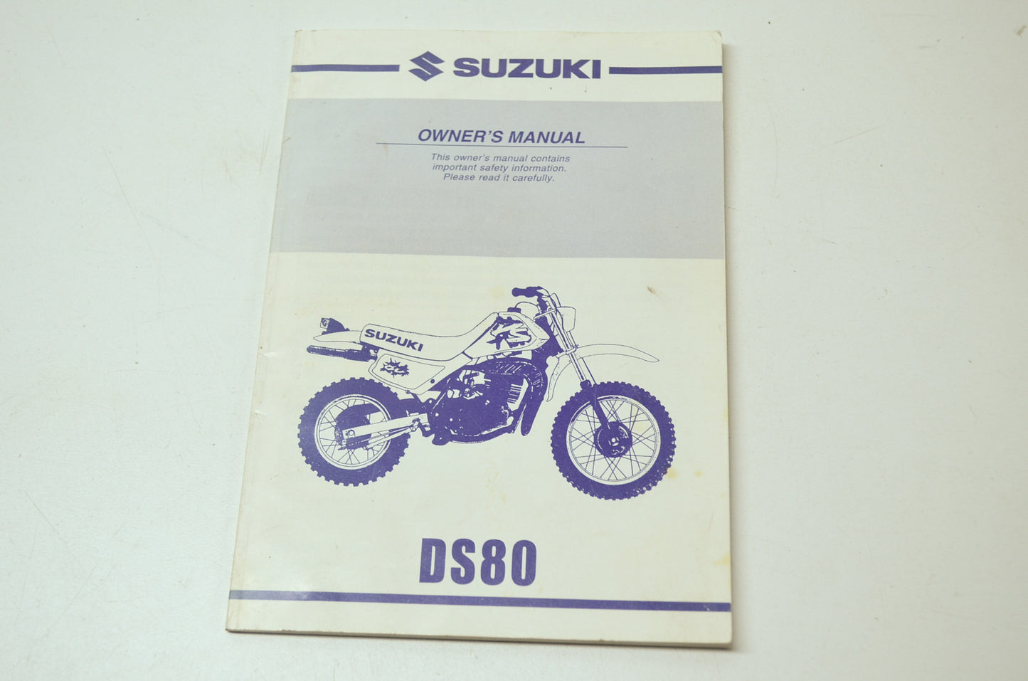 OEM Suzuki 99011-03458-03A Owner's Manual DS80Y 2000