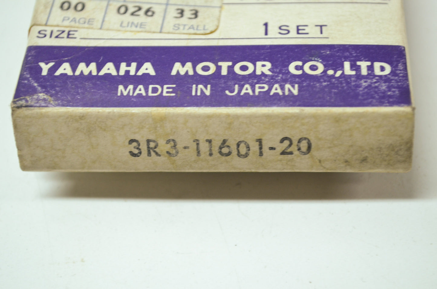 OEM Yamaha 3R3-11601-20-00 Piston Ring Set 2 NOS