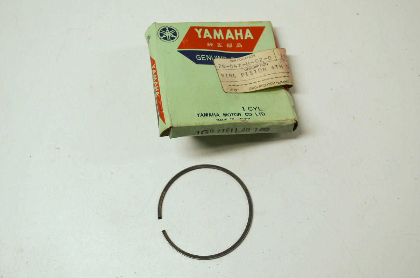 OEM Yamaha 1G9-11611-40-00 Piston Ring 4th NOS