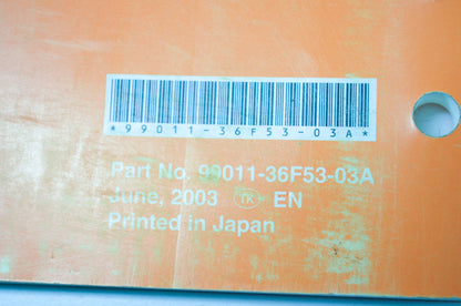 OEM Suzuki 99011-36F53-03A Owner's & Service Manual RM125K4 20