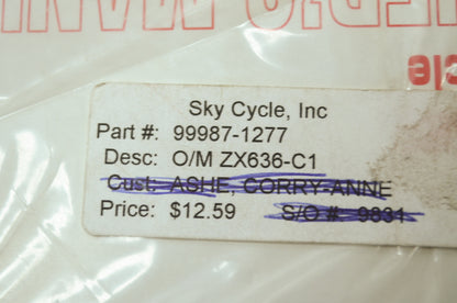 OEM Kawasaki 99987-1277 Owner's Manual ZX636-C1