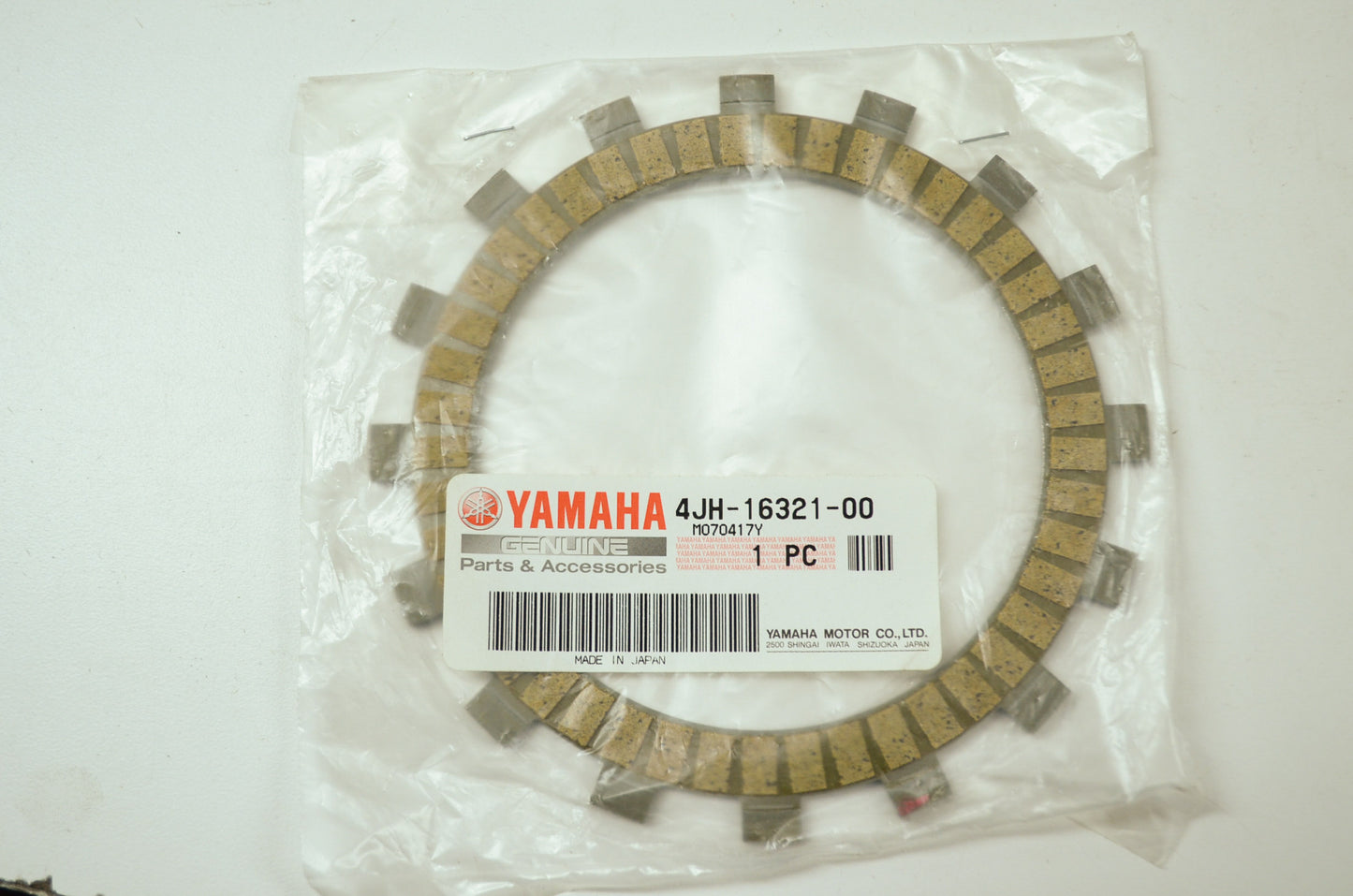 OEM Yamaha 4JH-16321-00-00 Friction Plate NOS