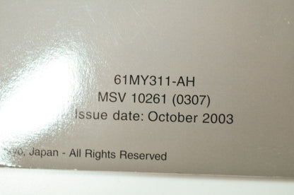 OEM Honda 61MY311-AH 2003 ST1100P Service Manual Addendum