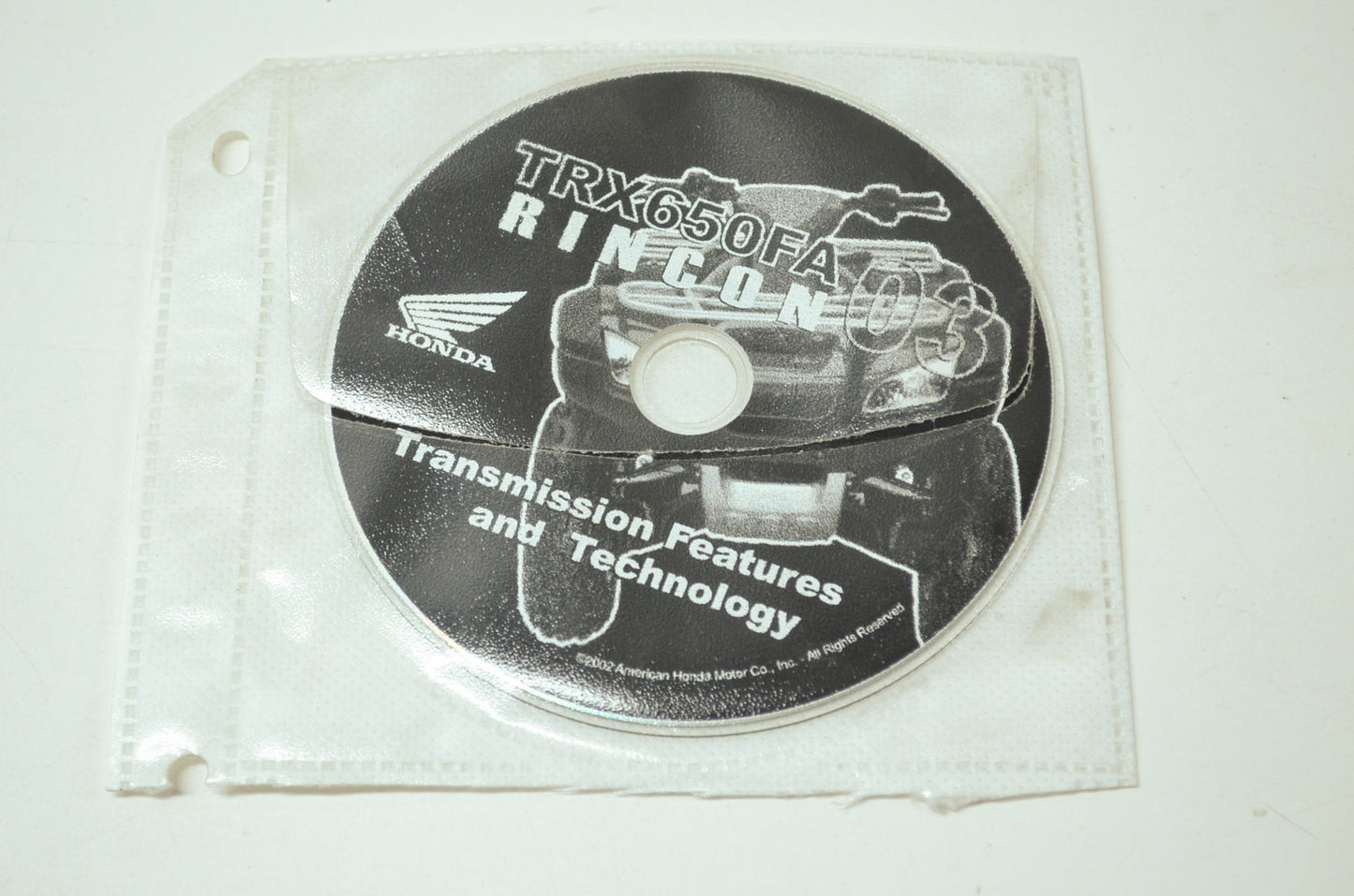 OEM Honda 2003 TRX650FA Rincon Transmission CD
