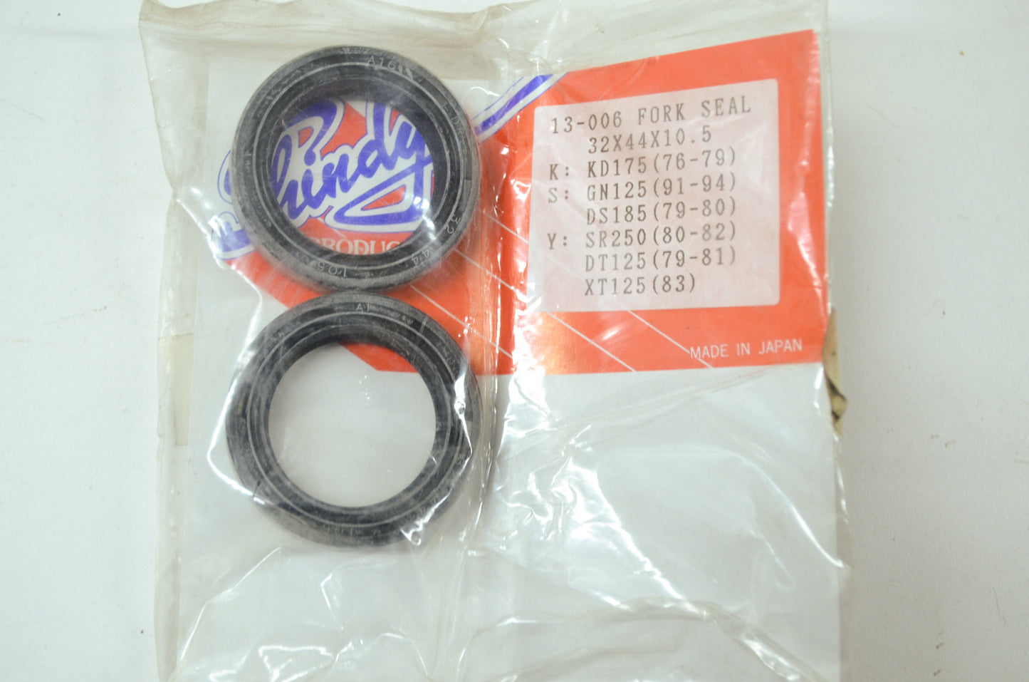 NEW Shindy Fork Seal Kit KD175 GN125 DS185 SR250 DT125 XT125 FS-006 NOS