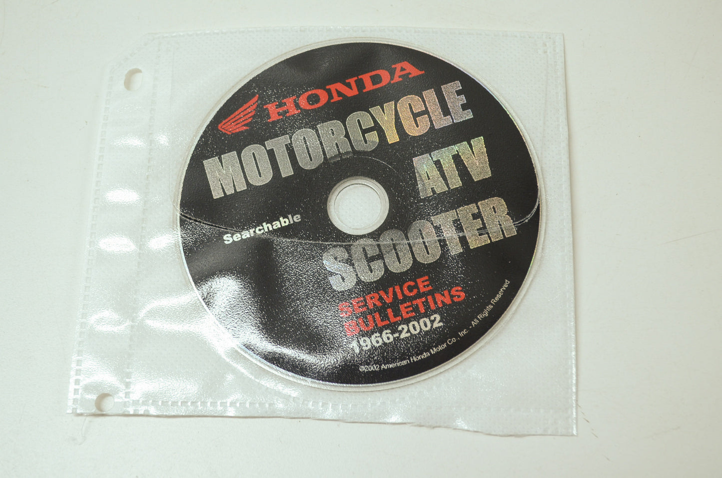 OEM Honda 1966-2002 Service Bulletin CD