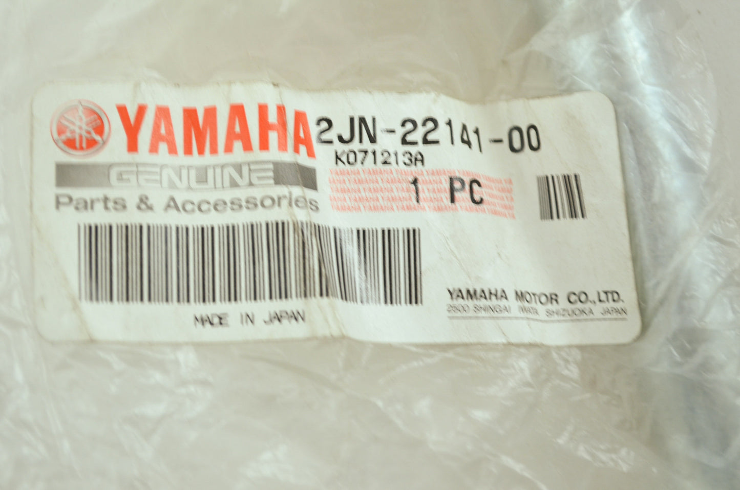 OEM Yamaha 2JN-22141-00-00 Pivot Shaft NOS