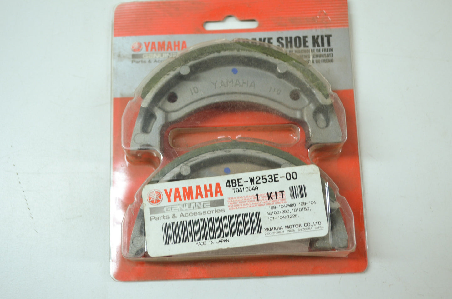 OEM Yamaha 4BE-W253E-00-00 Brake Shoe Kit NOS