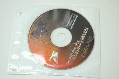 OEM Honda 2000-2003 TRX350FE/FM/TE/TM Fourtrax Rancher Service Manual Cd