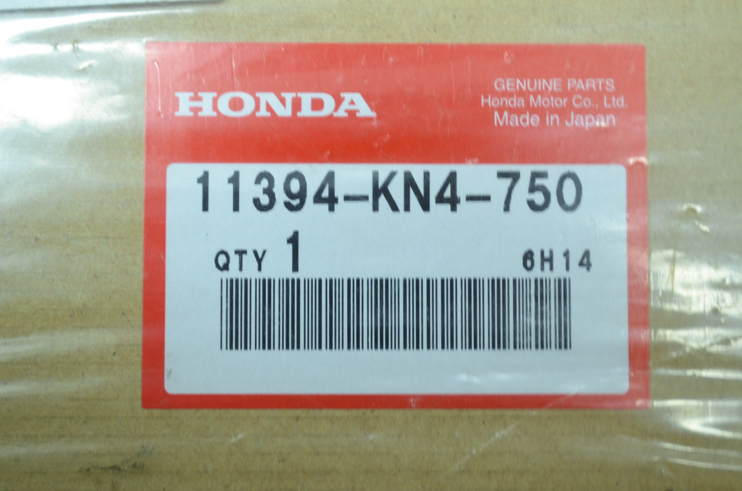 OEM Honda 11394-KN4-750 Left Gasket NOS