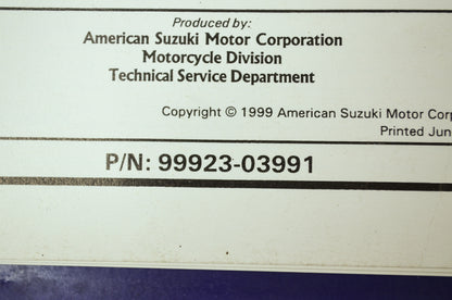 OEM Suzuki 99923-03991 Ready Reference Manual 1999 X Model