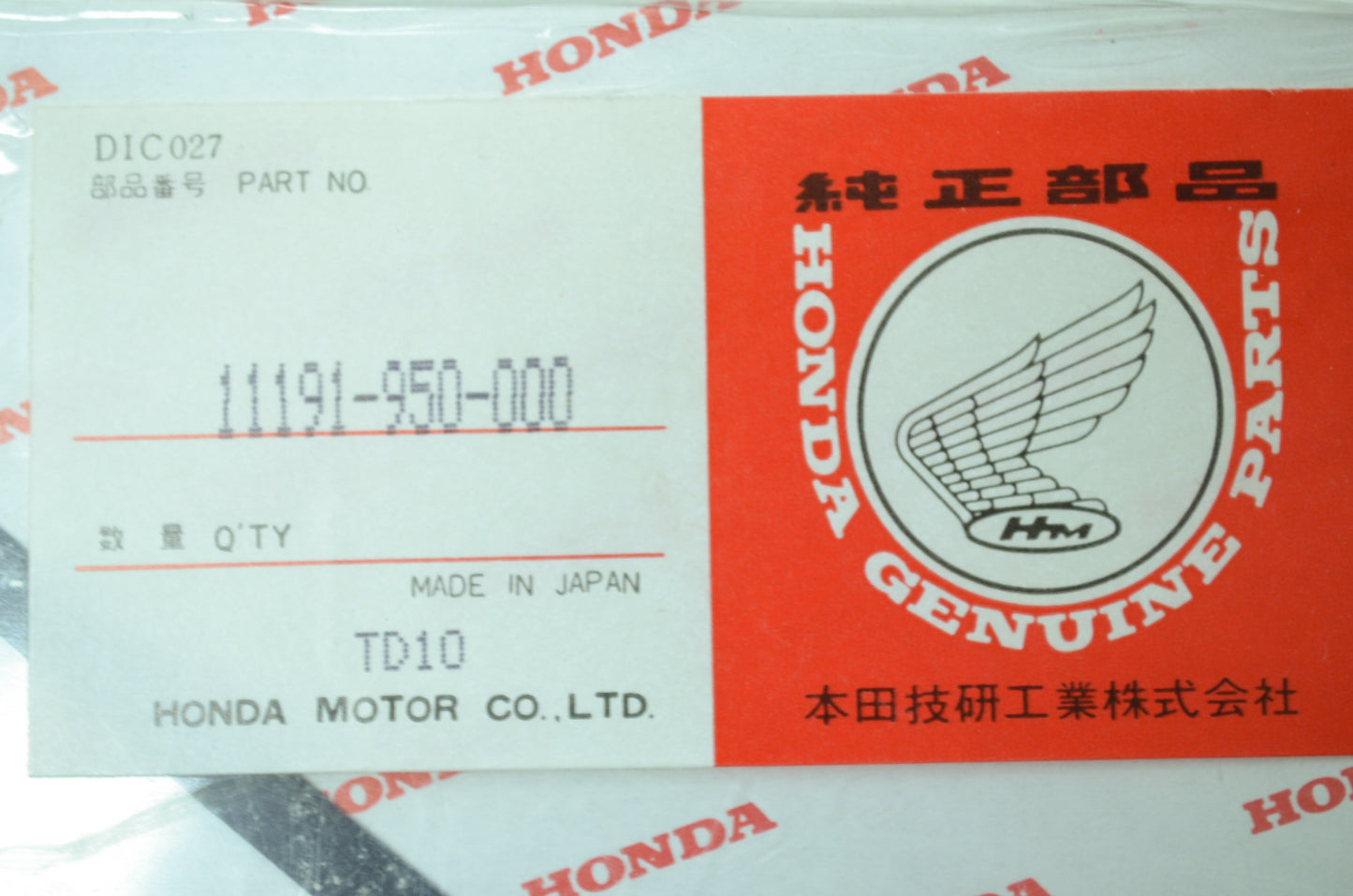 OEM Honda 11191-950-000 Crankcase Gasket NOS