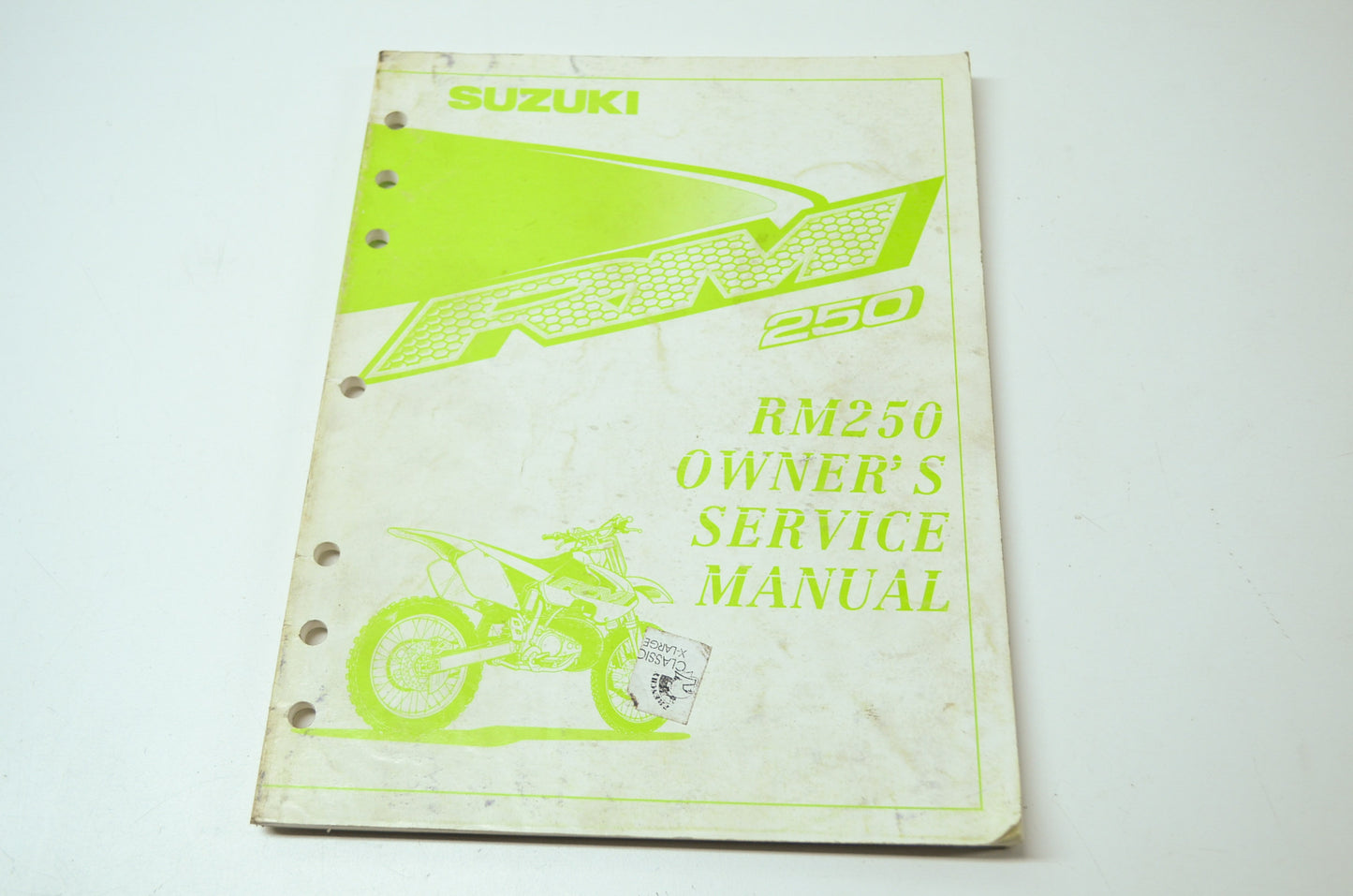OEM Suzuki 99011-37E54-03A Owner's & Service Manual RM250Y 200