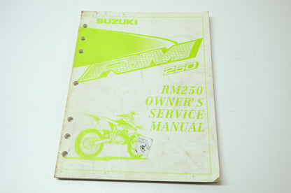 OEM Suzuki 99011-37E54-03A Owner's & Service Manual RM250Y 200