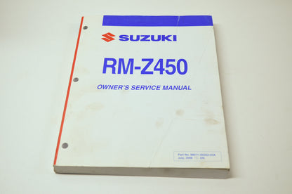OEM Suzuki 99011-35G52-03A Owner's & Service Manual RM-Z450K7