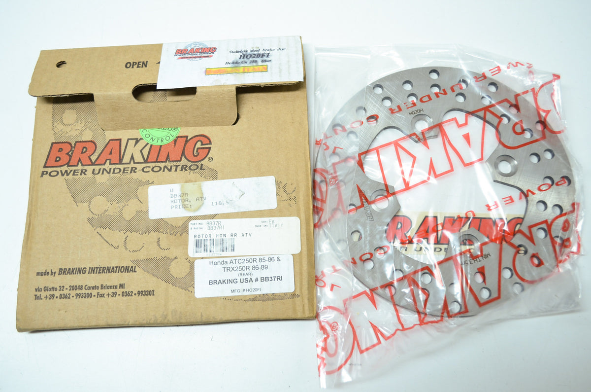 Braking H020FI Honda Brake Rotor 1988 CN250 NOS