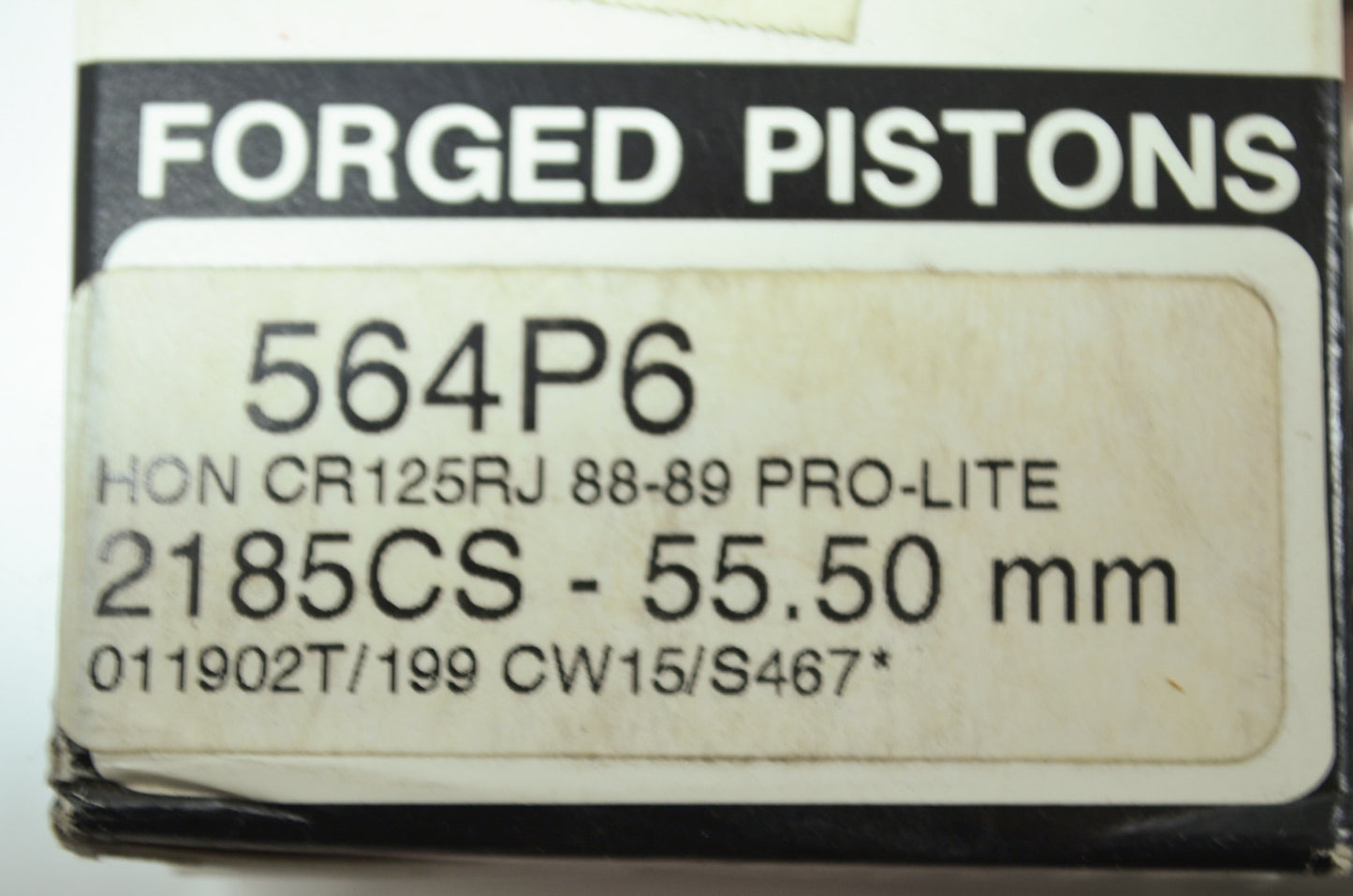 NEW Wiseco Honda Piston Kit 1988-1989 CR125 CR125R J Pro-Lite 564P6 NOS