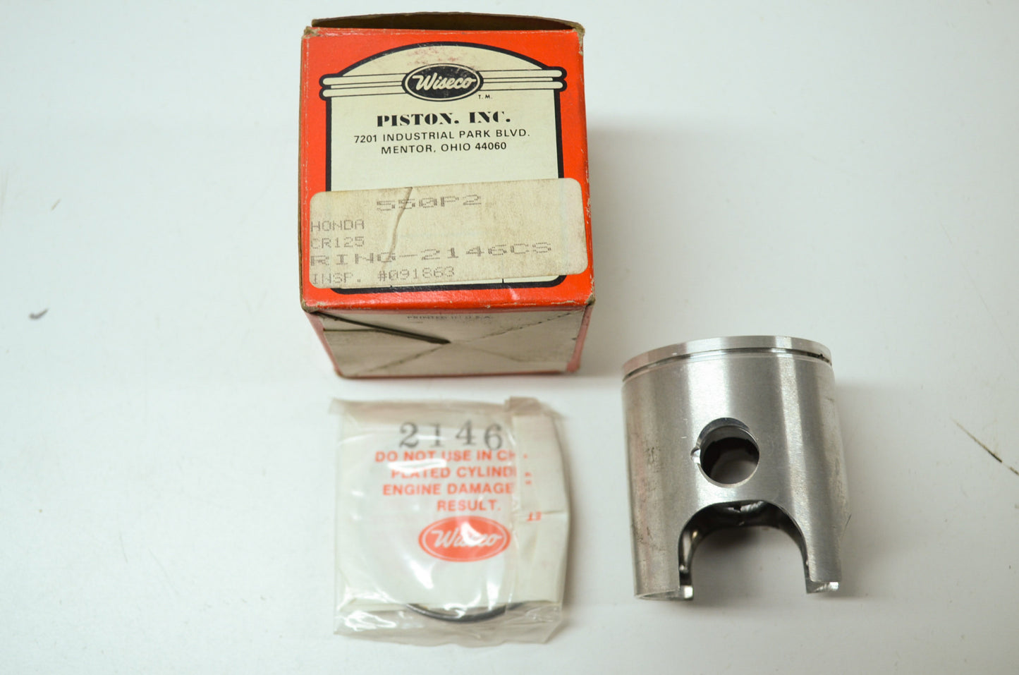 NEW Wiseco Honda Piston Kit .20mm CR125 550P2 NOS