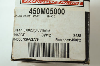 NEW Wiseco Honda Piston Kit 1980-1982 CR80 CR80R 450M05000 NOS