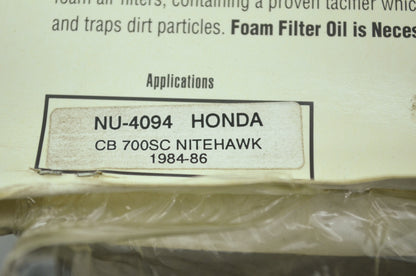 NEW UNI Honda Air Filter 1984-1986 Nitehawk CB700 SC NU-4094 NOS