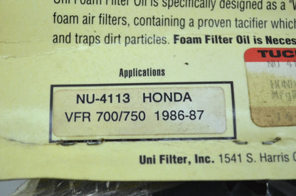 NEW UNI Honda Air Filter 1986-1987 VFR700 VFR750 NU-4113 NOS