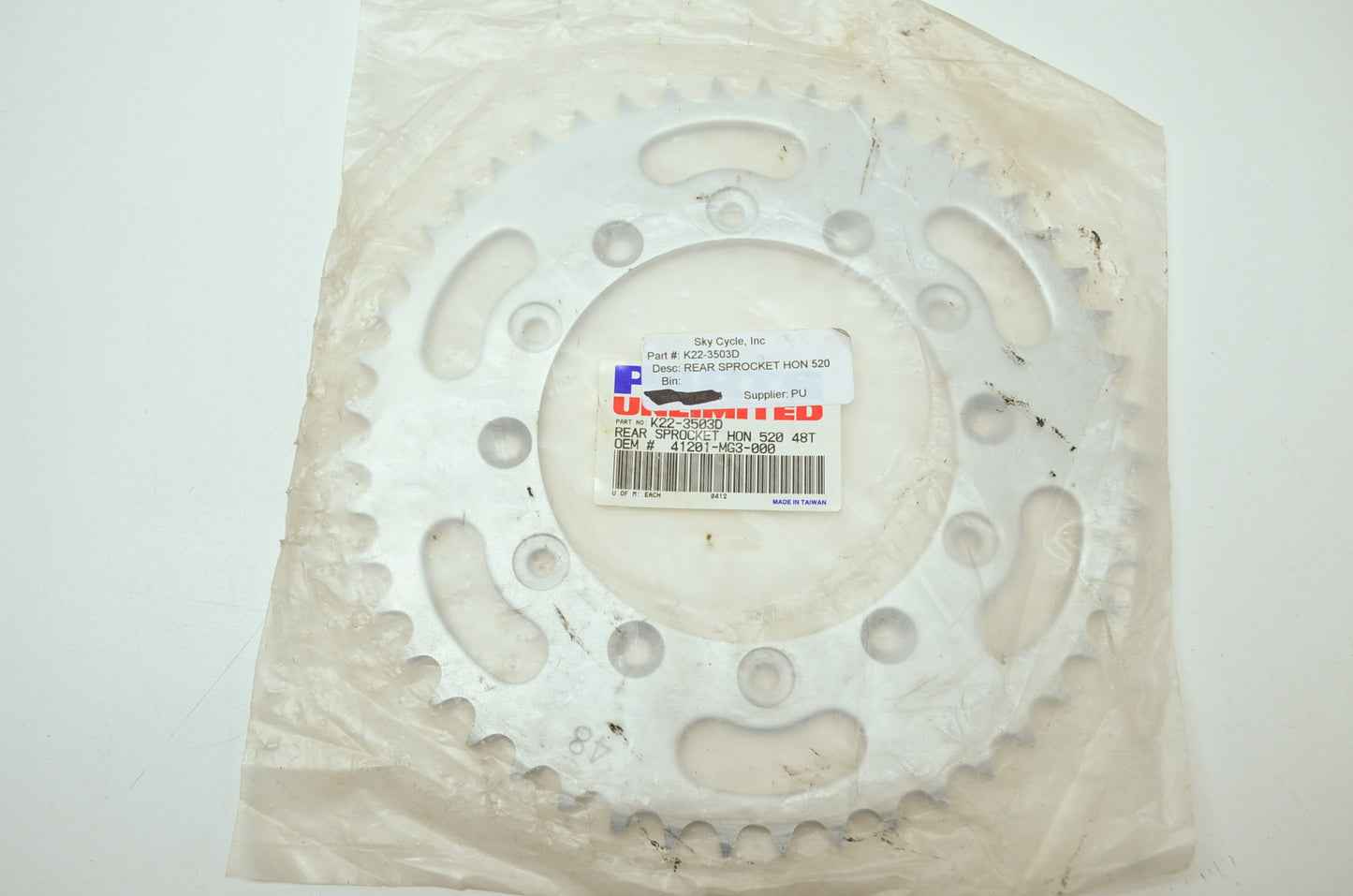 NEW Parts Unlimited Honda Rear Sprocket 48 Tooth 41201-MG3-000 NOS