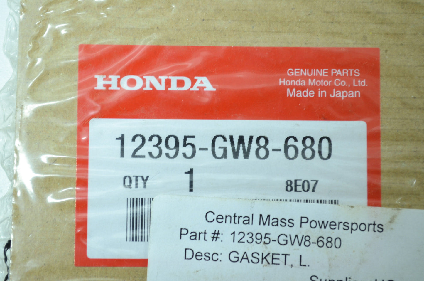OEM Honda 12395-GW8-680 Left Gasket NOS