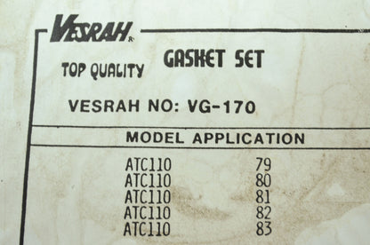 NEW Versah Honda Gasket Set 1979-1983 ATC110 VG-170 NOS