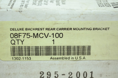 NEW OEM Honda Back Rest Mounting Kit VTX1300 VTX1800 08F75-MCV-100 NOS