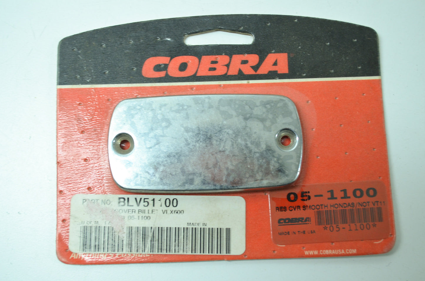 NEW Cobra Honda Master Cylinder Cover CVR Smooth 05-1100 NOS