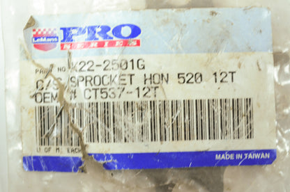 NEW Le Mans Honda Sprocket 12 Tooth K22-2501G NOS