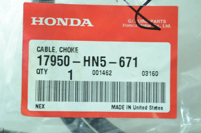 OEM Honda 17950-HN5-671 Choke Cable NOS