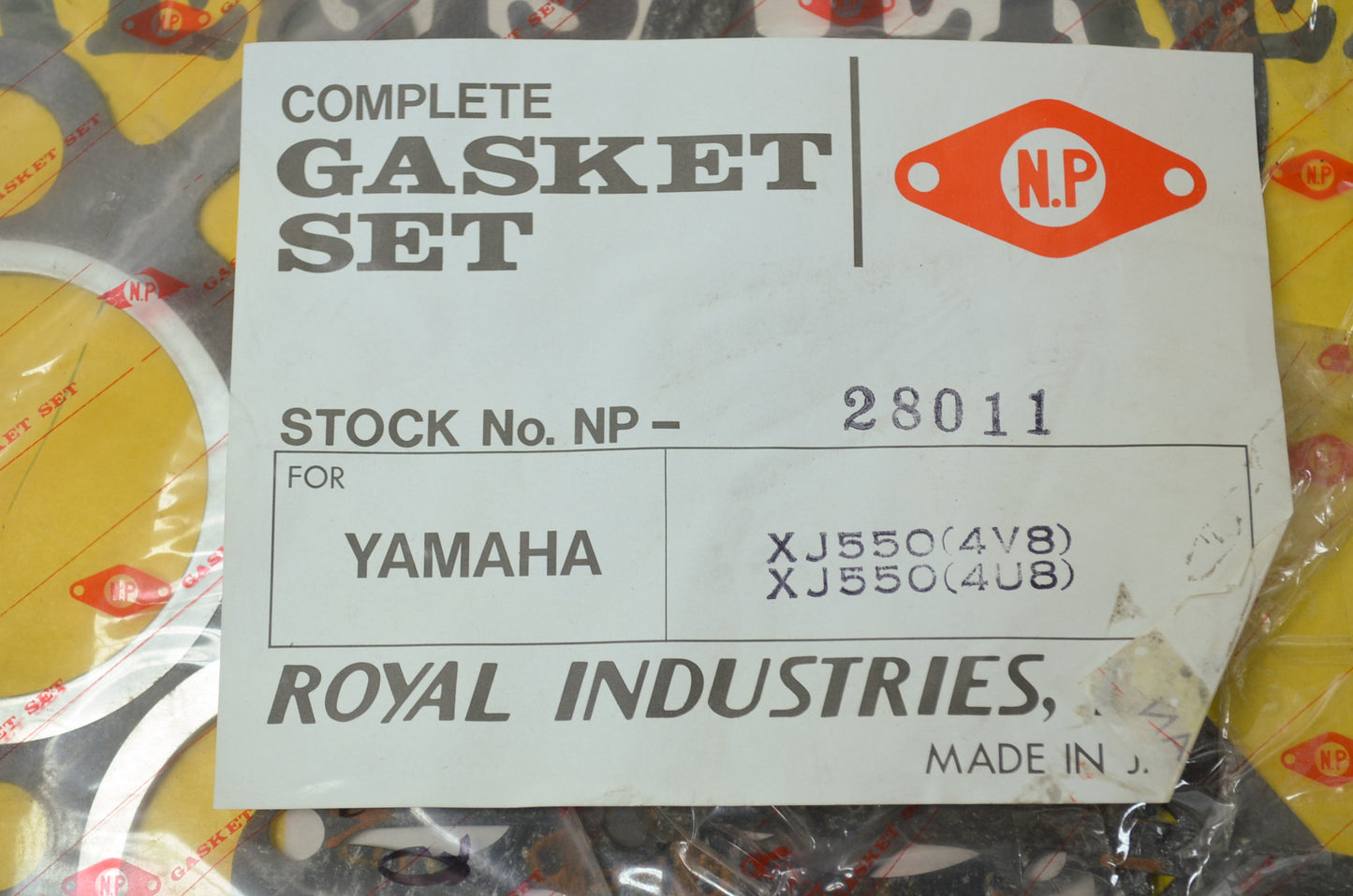 NEW Royal Industries Yamaha Gasket Kit XJ550 4V8 4U8 28011 NOS