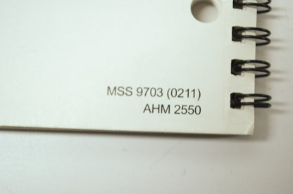 OEM Honda Electrical Service Resource Guide 2002 MSS-9703-0211