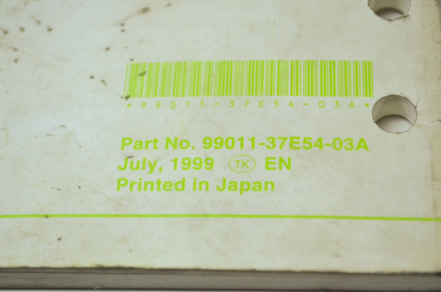 OEM Suzuki 99011-37E54-03A Owner's & Service Manual RM250Y 200