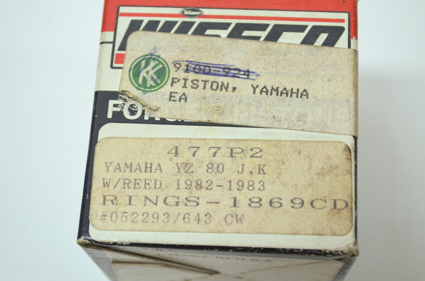 NEW OEM Yamaha Wiseco Piston .020 1982-1983 YZ80 477P2 NOS