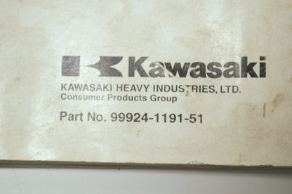 OEM Kawasaki 99924-1191-51 Service Manual Supplement VN1500D/E