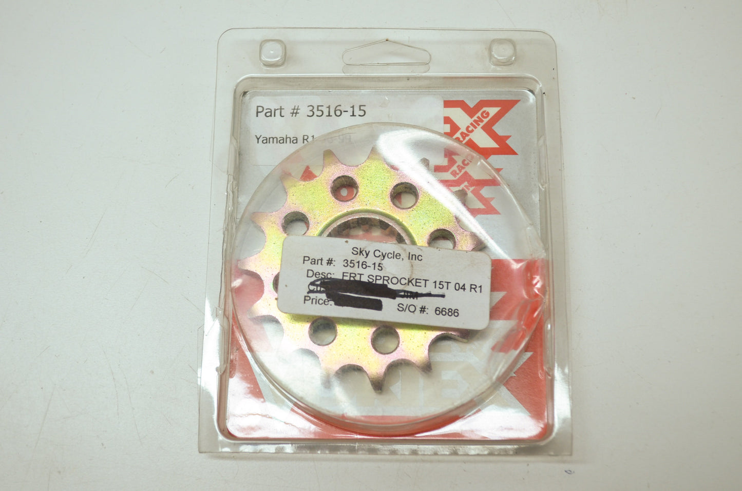 NEW Vortex Sprocket 15 Tooth 2004 R1 3516-15 NOS