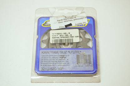 NEW Renthal Sprocket 16 Tooth 2001-2008 GSXR1000 321U-520-16P NOS