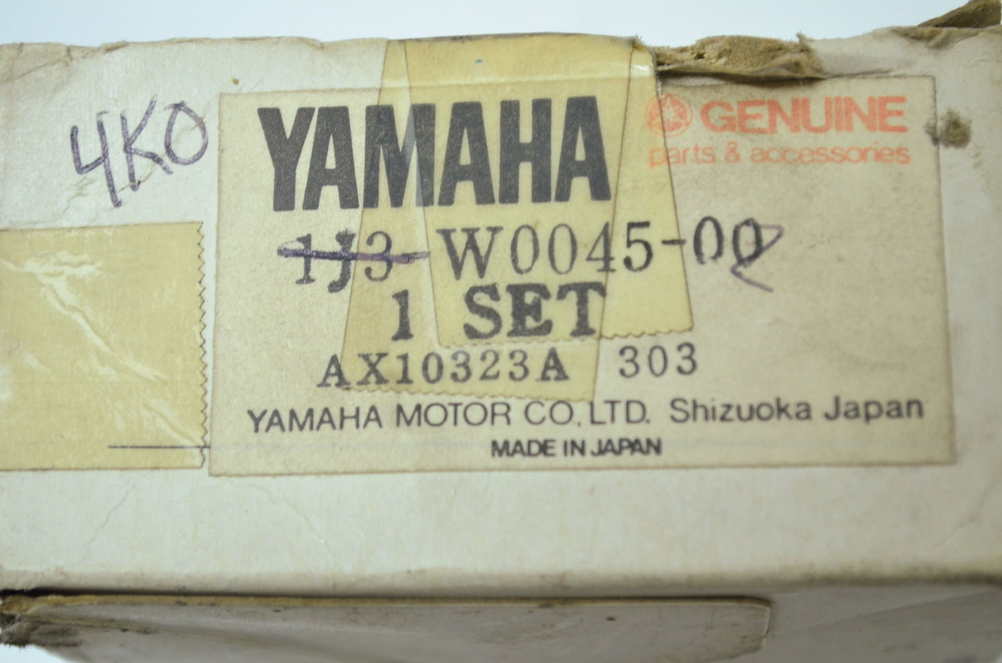 OEM Yamaha 1J3-W0045-00-00 Front Brake Pad Kit NOS
