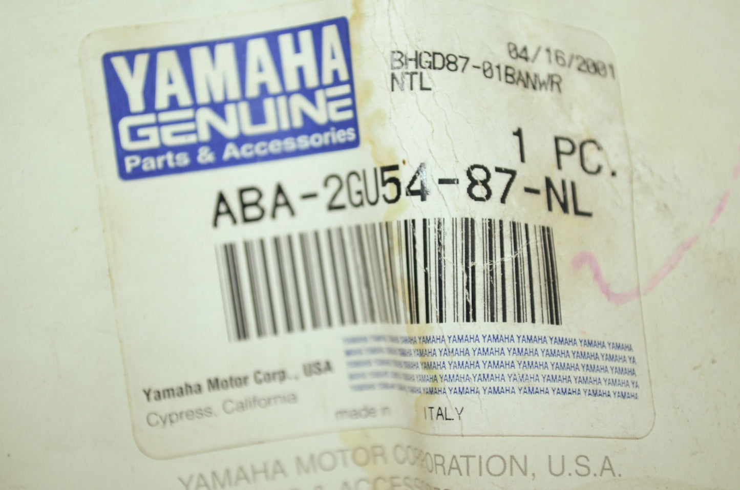 NEW OEM Yamaha Hand Guards 1987-2002 Banshee 350 ABA-2GU54-87-NL NOS