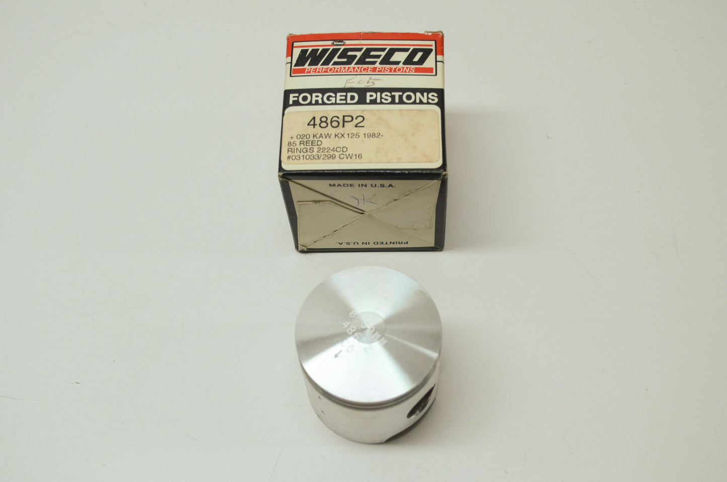 NEW Wiseco Kawasaki Piston .020 1982-1985 KX125 486P2 NOS