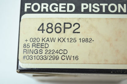 NEW Wiseco Kawasaki Piston .020 1982-1985 KX125 486P2 NOS